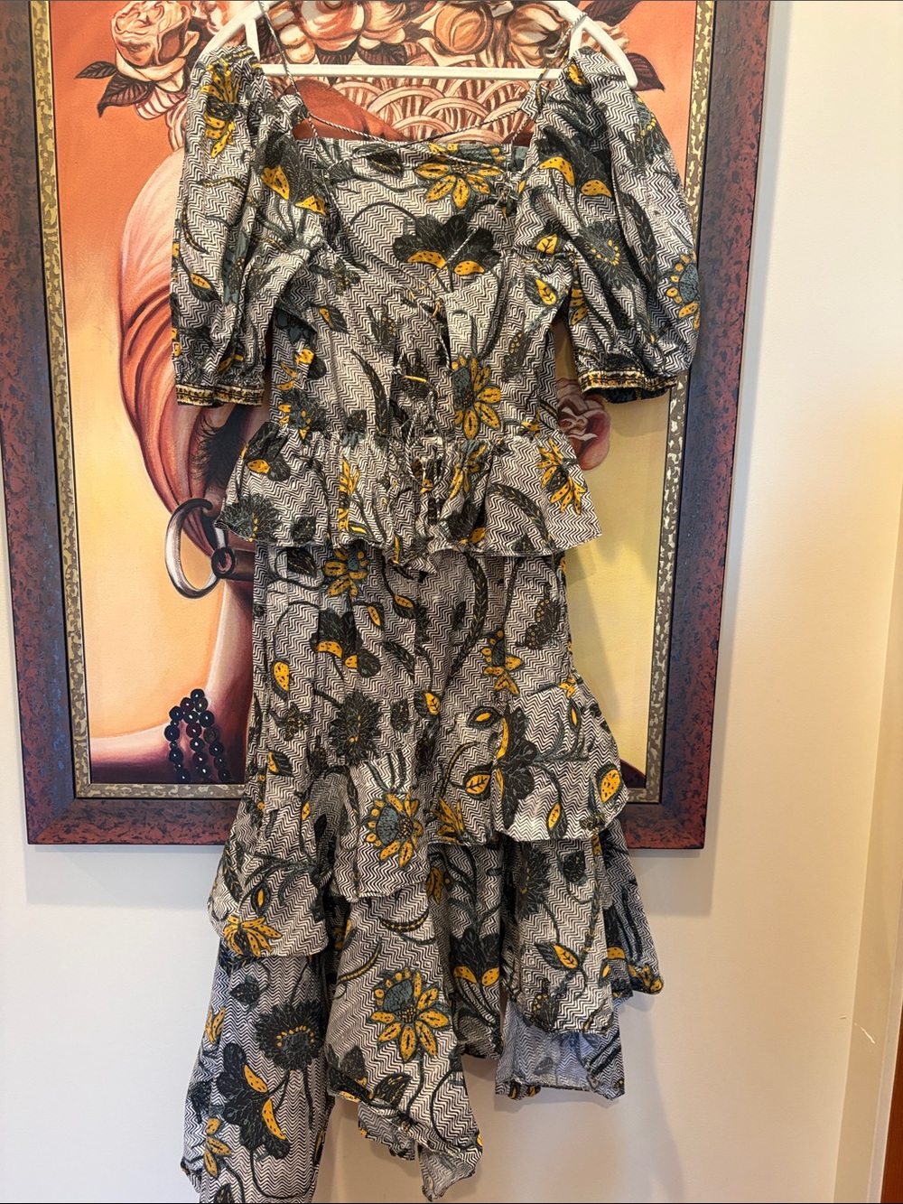 Ulla Johnson Pristine Annetta Puff Sleeve Midi Dress - Picture 4 of 4